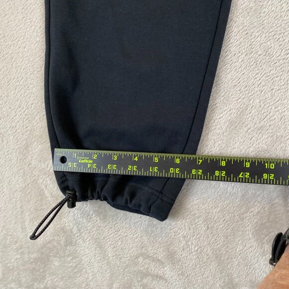 Nike Mens Black Jogger Sweatpants M Adjustable Drawstring Waist Reflective Zippe - Picture 4 of 11